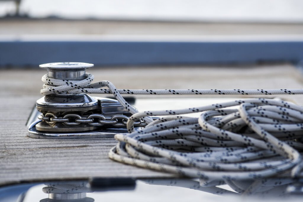 rope tied to boat